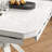 5 Piece Expandable Drop Leaf Dining Table Set with 4 Upholstered Chairs, Solid Wood Round Counter Height Kitchen Table and Chairs Set, Mid-Century Modern Farmhouse Dining Room Table Set-1154568147