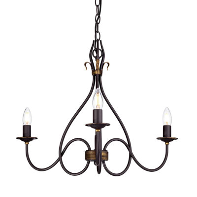 Bay City 3 - Light Shaded Chandelier