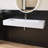 48'' Wall Mounted Bathroom Sink Solid Surface Sink With Faucet Hole