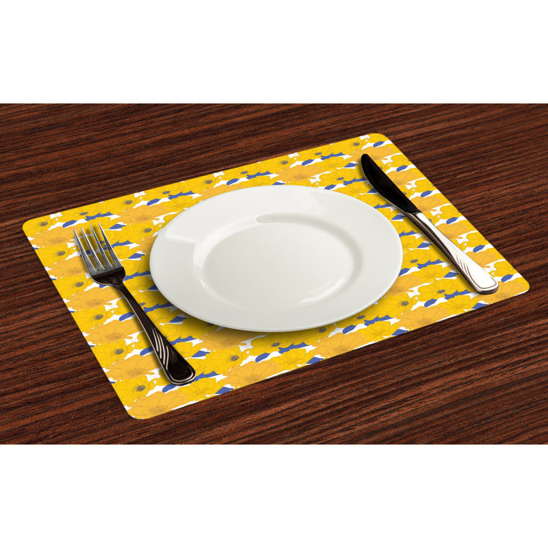 Polyester Abstract Rectangle Placemat
