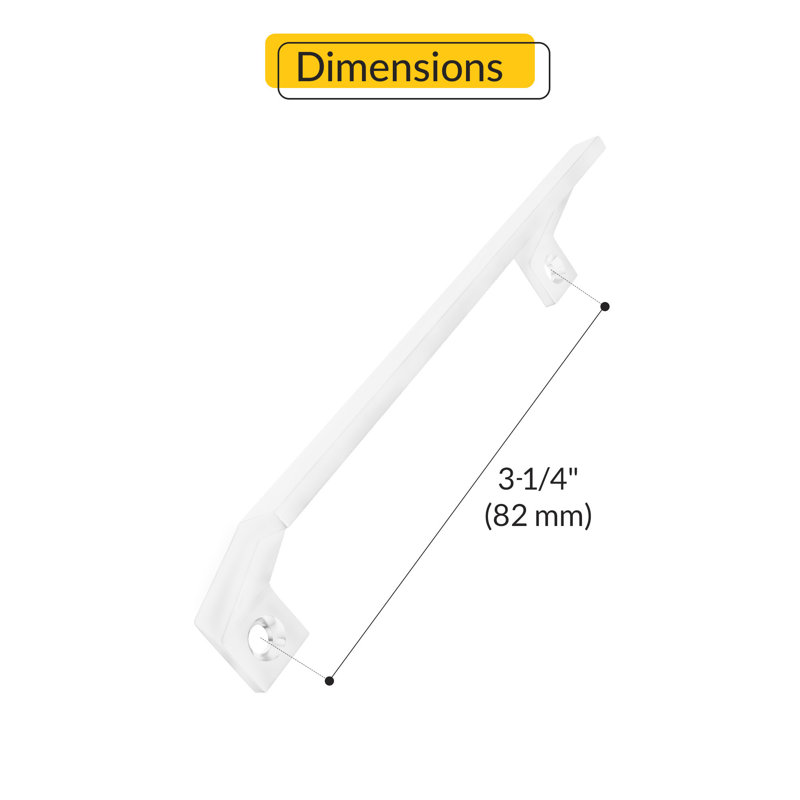 Brixwell 50-405-3 Sash Lift finition blanche