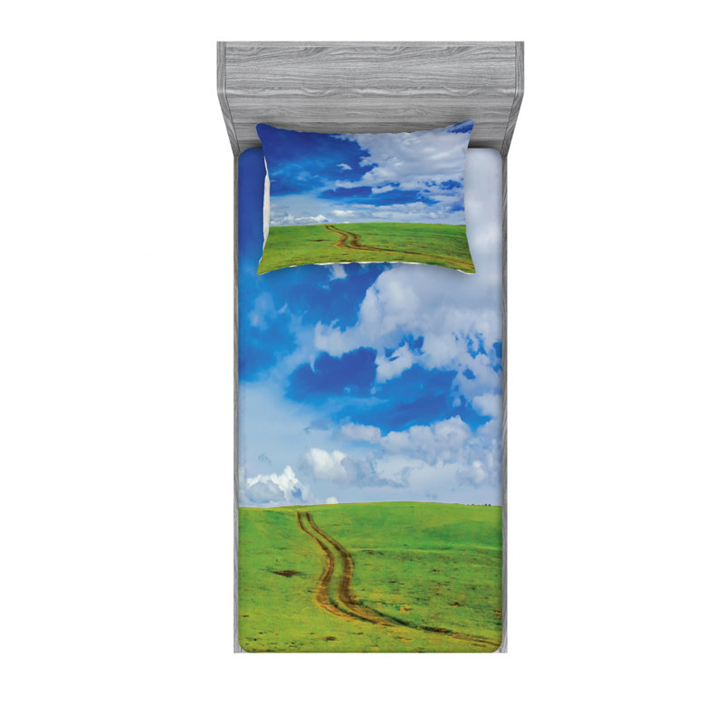 Microfiber Sheet Set, Twin Sheet Set with Fitted Sheet