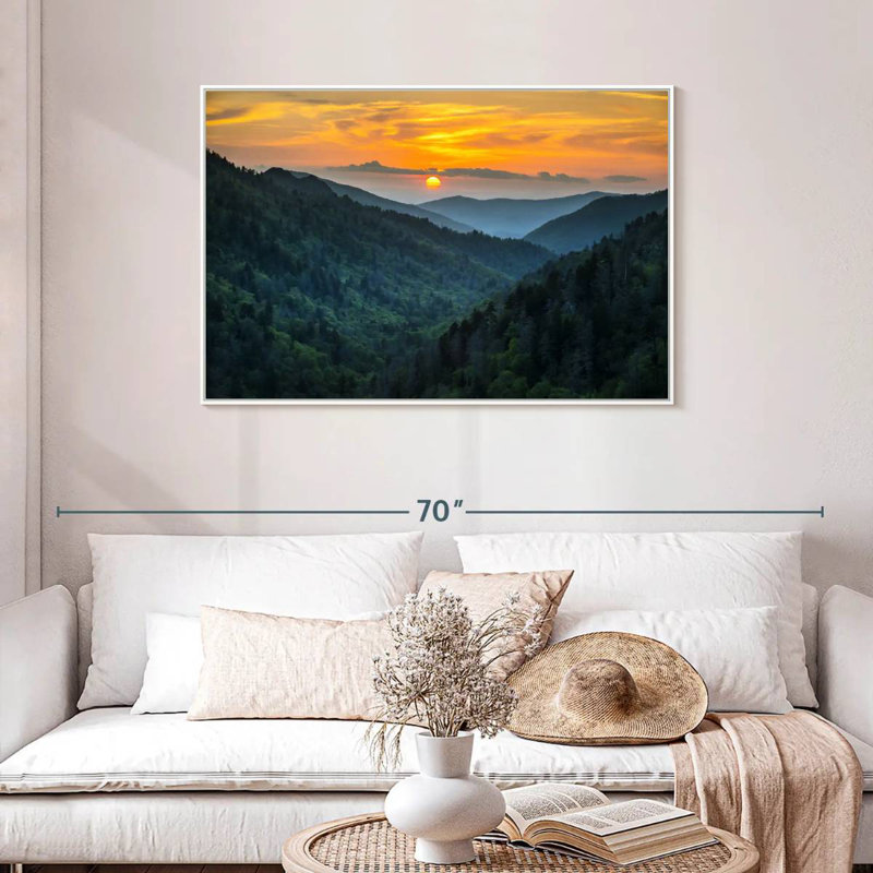 Parc national des Smoky Mountains, Cadre flottant blanc, 43 po x 29 po