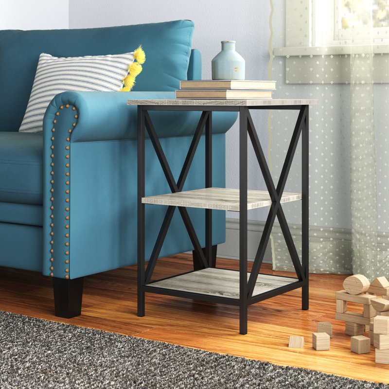 Ariyana End Table, Sandstone/Black