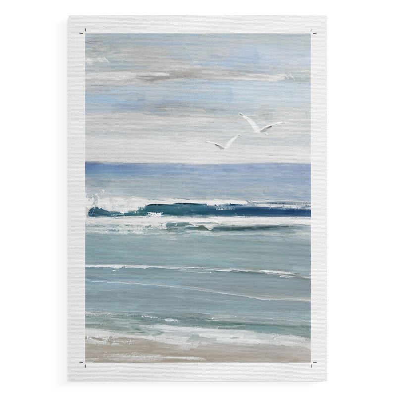 Seagull Bay I - Impression sur toile seulement - NON CADRE, H 48 po x l 32 po