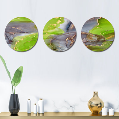 Glam Abstract Wall Decor on Metal
