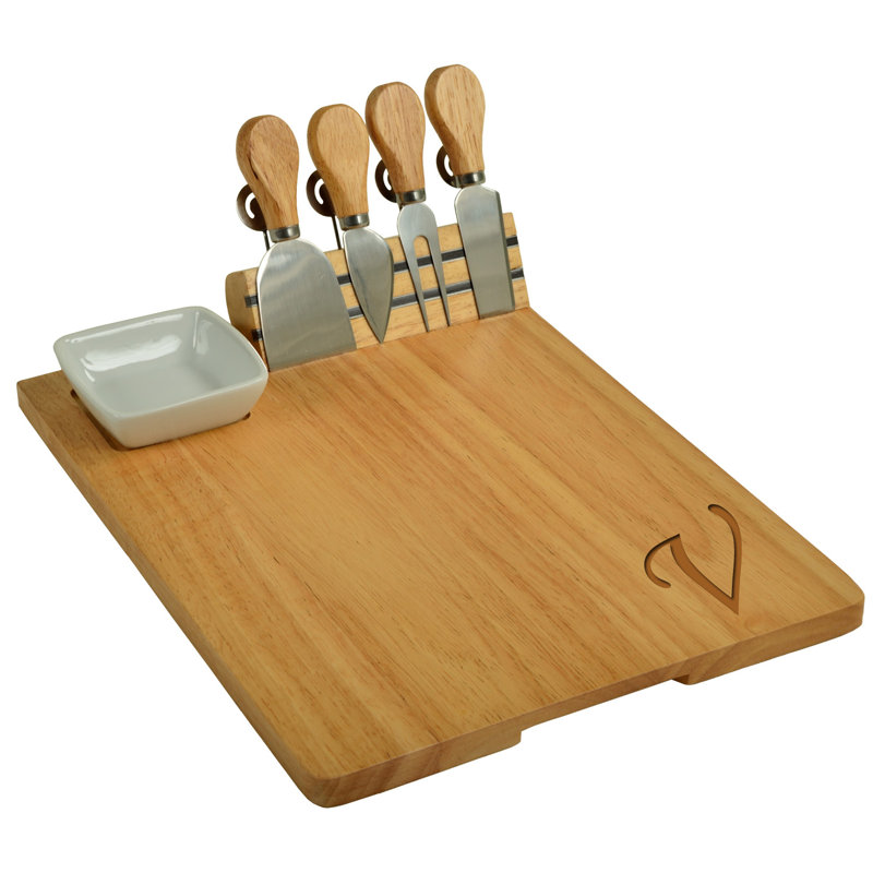 Ensemble de planche à fromage et de plat 10 pièces Monogrammed, V