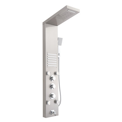 Panneau de douche 47,24 po avec pomme de douche fixe