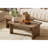 Modern Rectangle Coffee Table Set With Modular L-shape Design-1691930567