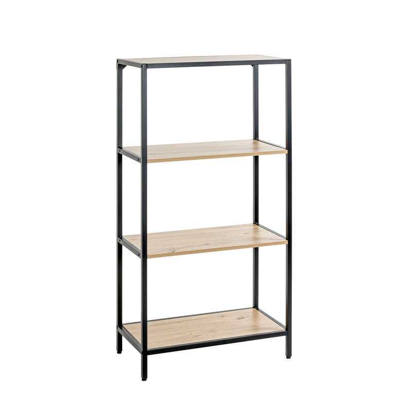 Theodosia 129cm H x 64cm W Steel Etagere Bookcase