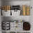 4 Door Garage Cabinet With 2 Laundry Hamper