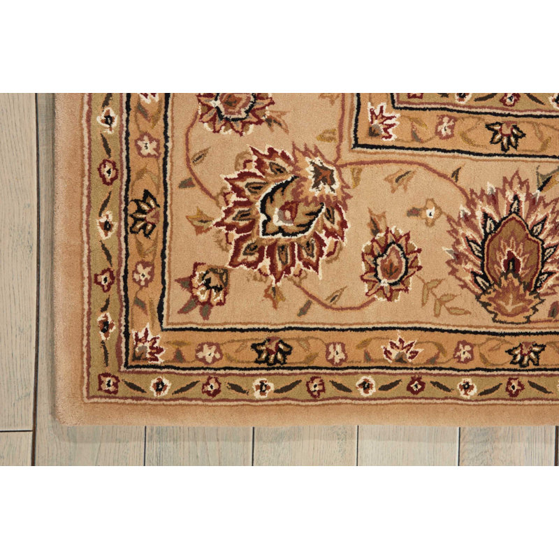 Ivory Elegance Handmade Wool & Silk Tufted Rectangular Rug