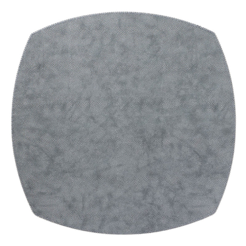 Allure Vinyl Square Placemats, Gray