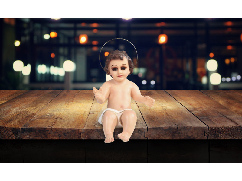 Figurine sacrée de bébé Jésus