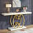 55" Faux Marble Console Table