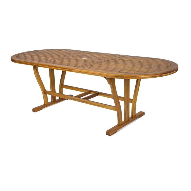 Ewelina Oval Extendable Outdoor Dining Table , cm W cm D, 74cm H x 160cm L x 70cm W