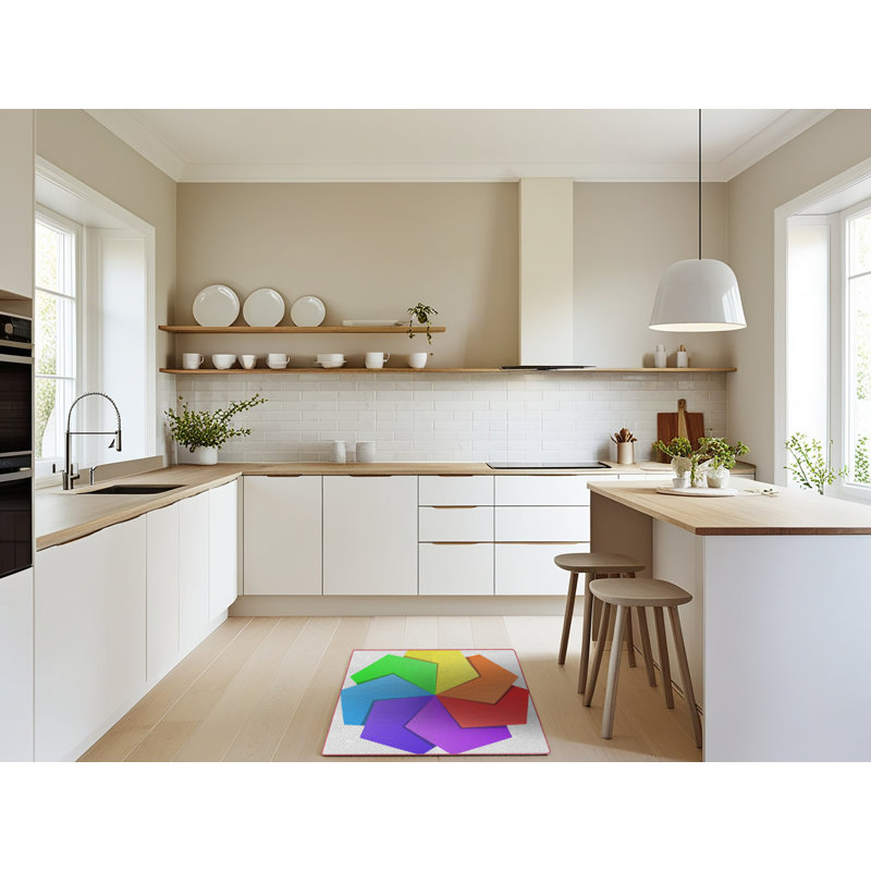 Mauve Tapis décoratif, Rectangle 2 pi x 5 pi