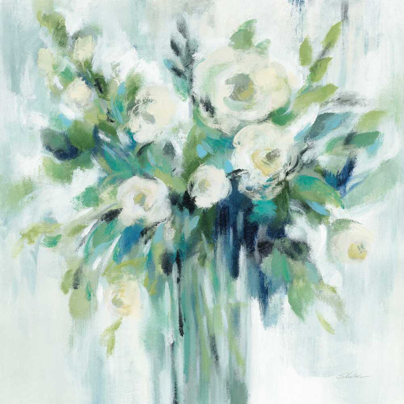 Vase de fleurs, H 20 po x l 20 po x P 1,25 po