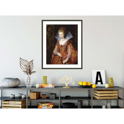 Portrait de Charlotte-Marguerite de Montmorency, princesse de Condé par Peter Paul Rubens, impression giclée encadrée