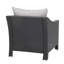 Chaises d'extérieur (2 pièces) - Coussin imperméable gris / argent de 2 Allure Dévoilement