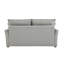 Élégant canapé modulaire en chenille gris avec canapé-lit et rangement fonctionnel