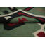 Tapis turc vert à motif géométrique kilim 5 x 10