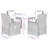 Garden Dining Set Gray, Black, Dark Gray-1317225316