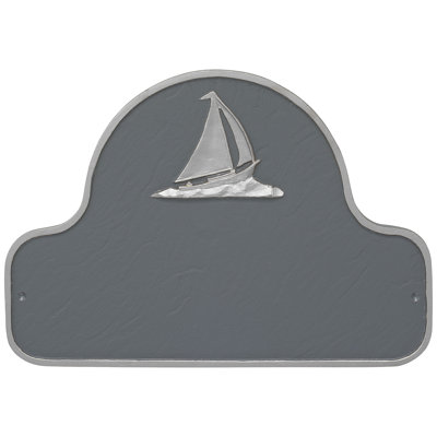Sailboat Arch Address Sign Plaque
