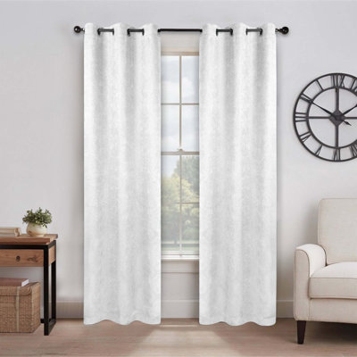 Paire de rideaux obscurcissant filtrant la lumière et thermique en polyester texturé Kinlaw