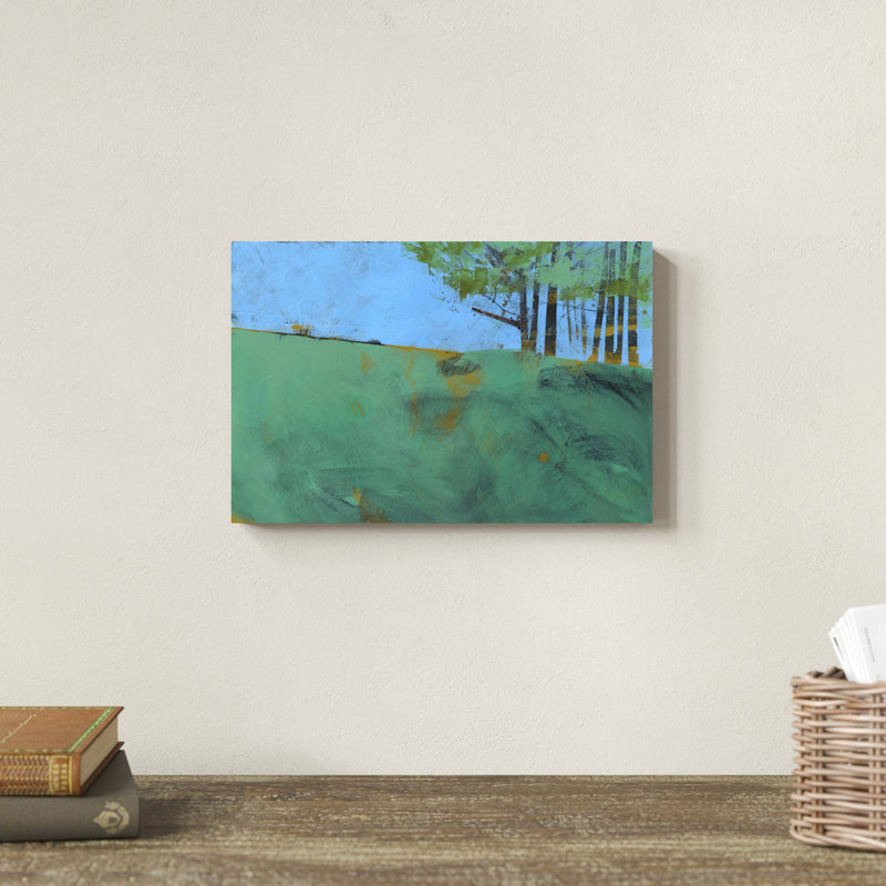 «Token Trees Three», peinture sur toile, H 8 po x l 12 po