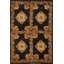 Wool Oriental Area Rug in Black/Gold