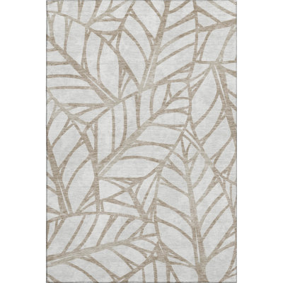 Premium Machine Washable Lisse Beige Rug