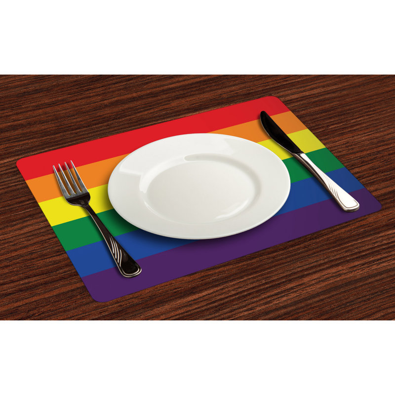 Polyester Abstract Rectangle Placemat