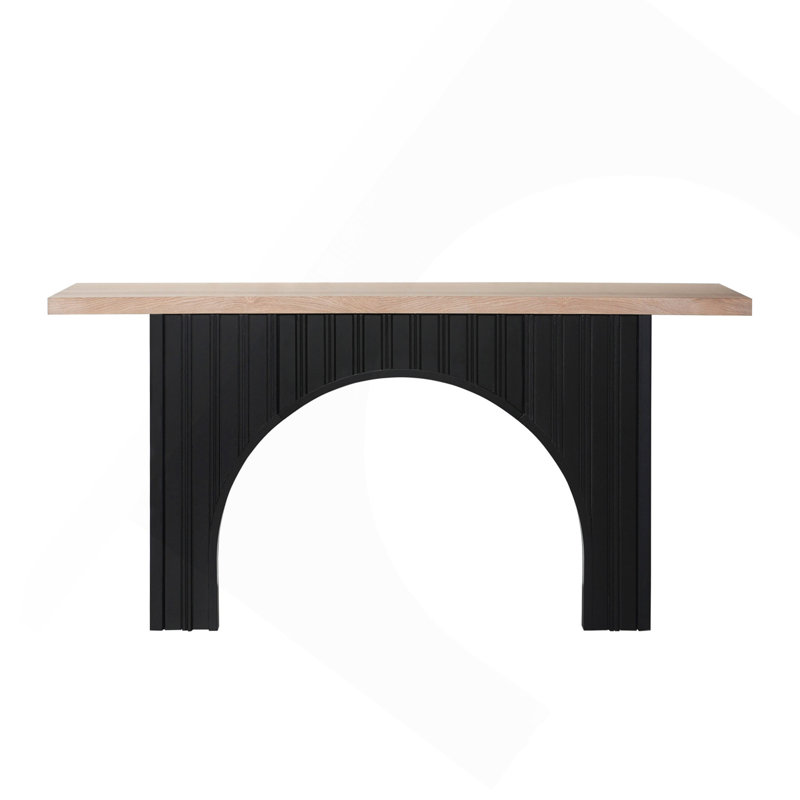 Console Table with Black Arch Base