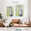Héron bleu sur fond vert II-108450496
