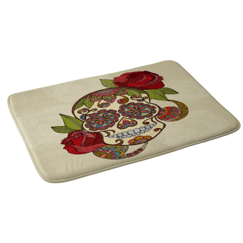 Tapis de bain de crâne de sucre