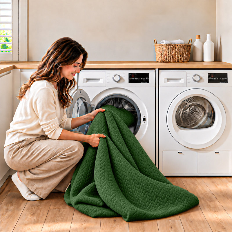 Ensemble d'édredon léger en microfibre avec taies décoratives Oxford, King Comforter + 2 Standard Shams, Emerald