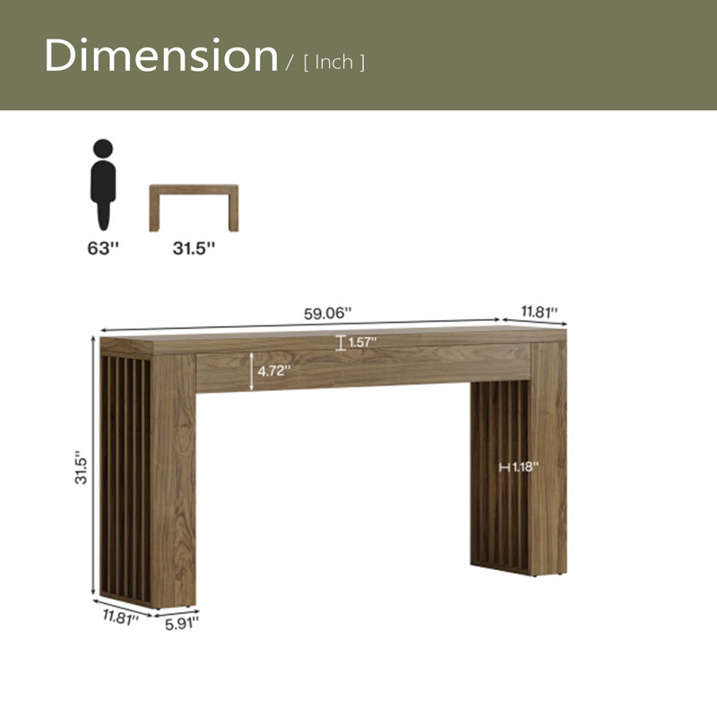 Table de canapé, table de console stable, table de couloir, table de canapé