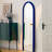 Half-circle Solid Wood with sponge with velvet fabric Full Length Mirrors