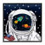 «US Astronaut Suite Space Galaxy Reflection» par Sangita Bachelet - impression d'art graphique-1940577605-1938819793