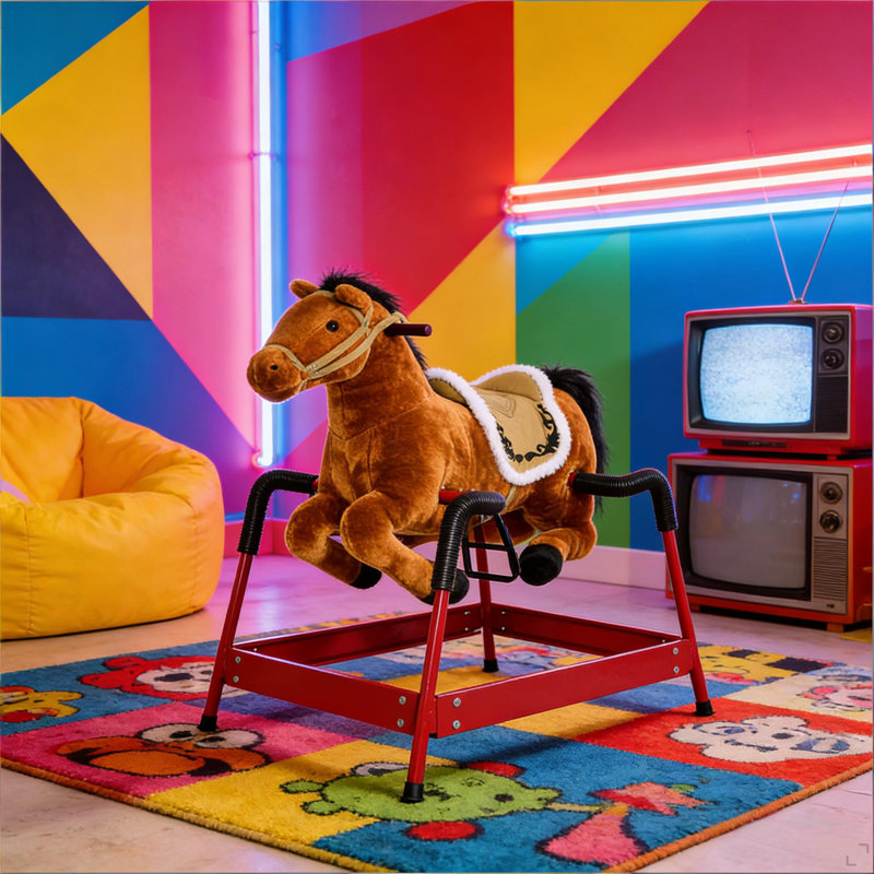Ride On Horse Toy, cheval à bascule pour enfants
