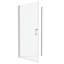 Ouverture extérieure de la porte de douche pivotante réglable de 3/8 po avec finition en verre trempé transparent 3072 de 1/4 po, rainure murale, poignée en acier inoxydable no. 304, test d'ouverture et de fermeture 36 000 fois, système lisse, bon