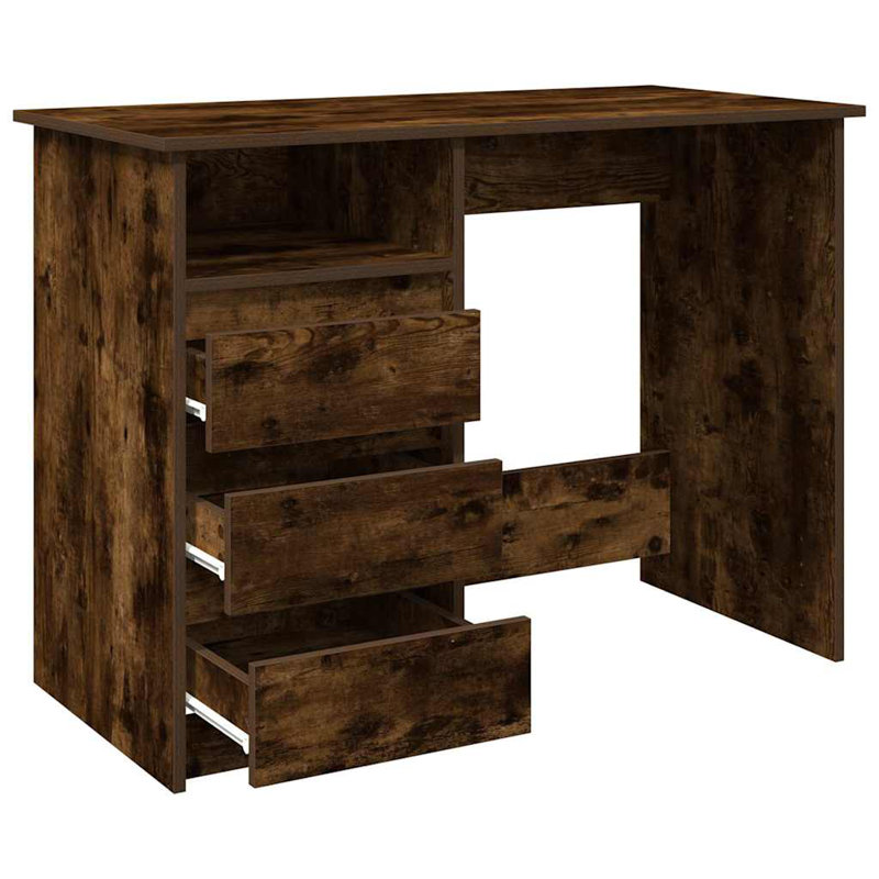 Socher Writing Desk, Smoked Oak