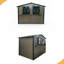 Remise de rangement extérieure en métal 6 pi x 9 pi avec fenêtre et support à fleurs, remise à outils verrouillable à deux portes, remise de jardin imperméable et résistante aux intempéries-129385995