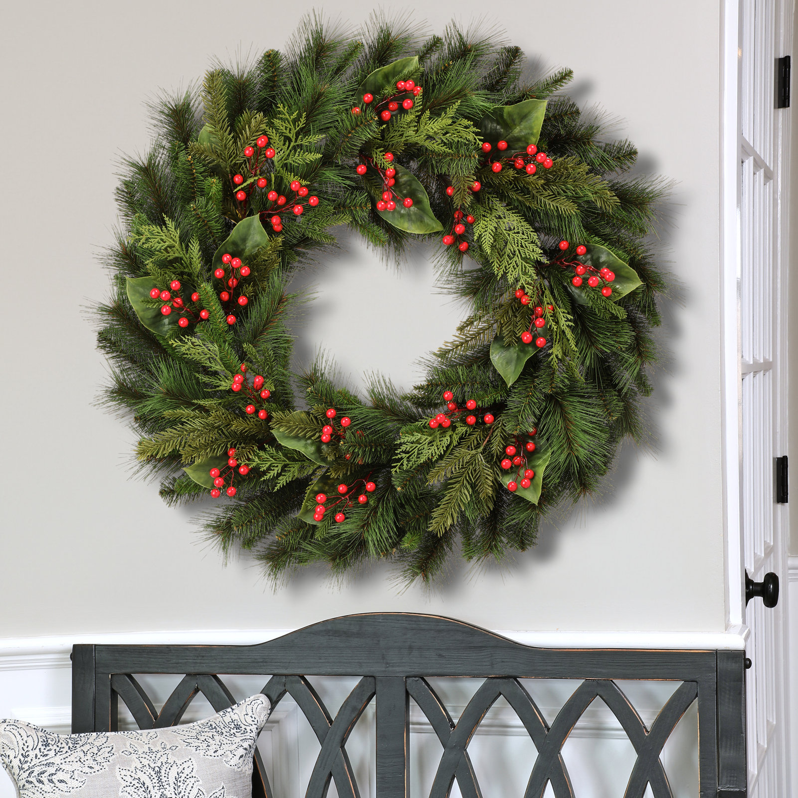 Pvc Greenery 36" Pine Wreath