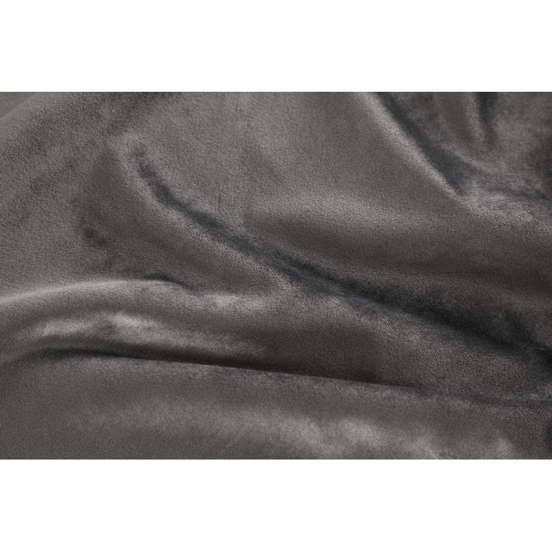 Jebediah Square Throw Pillow Cover, Charcoal