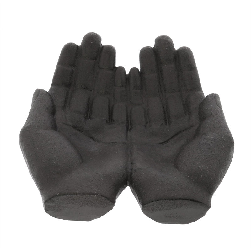 Cast Iron Two Hands Sculpture