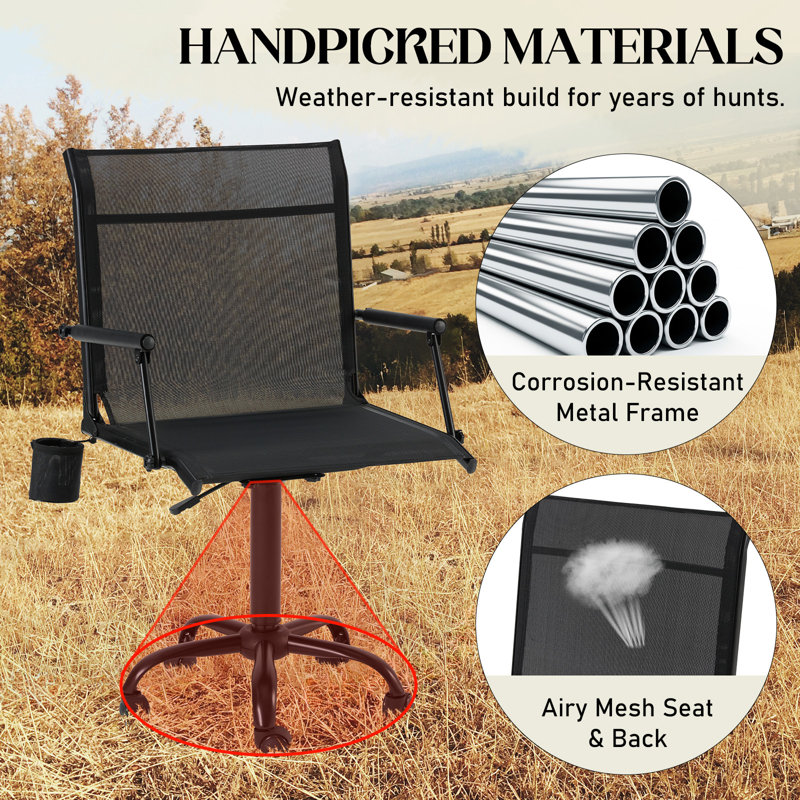 Hunting Camo Swivel Chair For Blinds