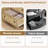 Natural Oak & Rattan 5-Drawer Cabinet – 45” Tall  Chic Organizer for Bedroom. Lounge. or Hallway