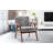 Mid-Century Modern Accent Chair With Solid Wood Frame, Extra-Thick Backrest, And Velvet Upholstery For Comfort And Style-156869371